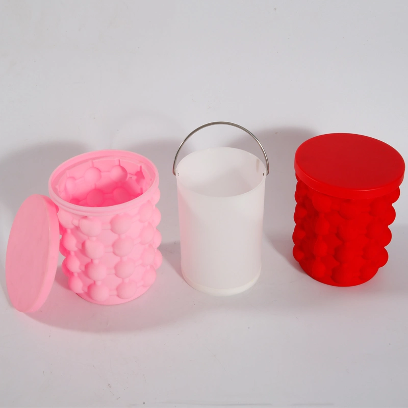 Practical Ice Bucket Made of Silicone Resin