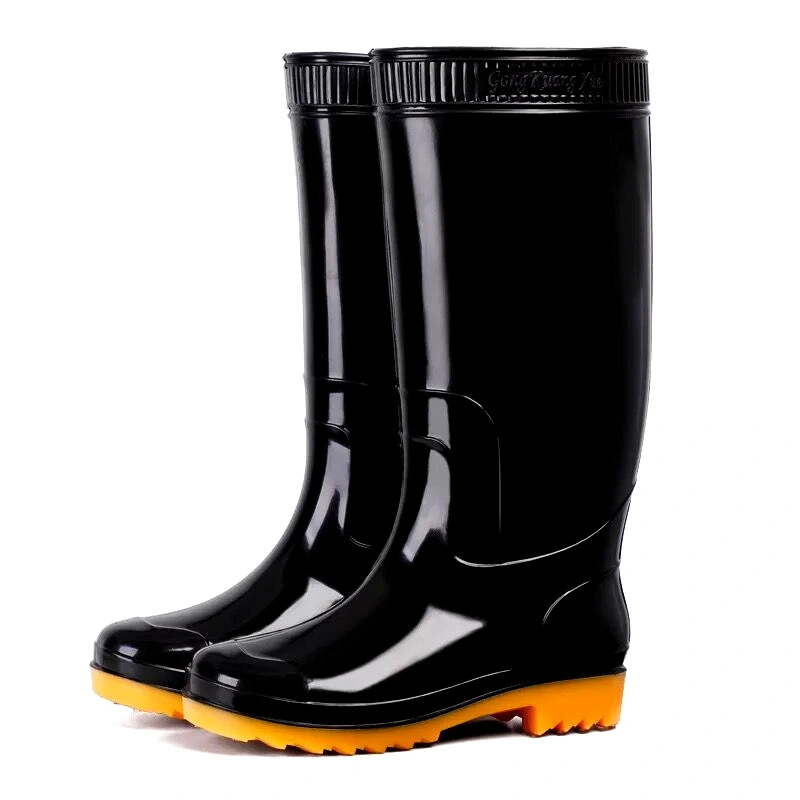La seguridad Rainboots con puntera de acero y suela de calzado de seguridad de la industria minera Gumboots
