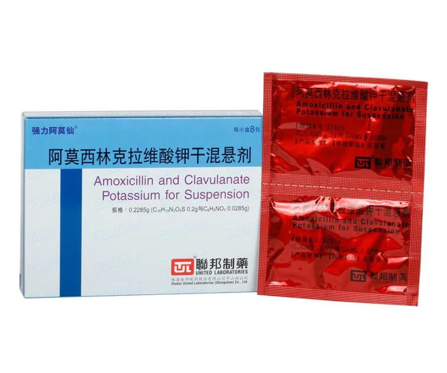 Amoxicillin und Clavulanat Kalium für Suspension für Infektionen der Atemwege, Harnwege und Haut Weichgewebe