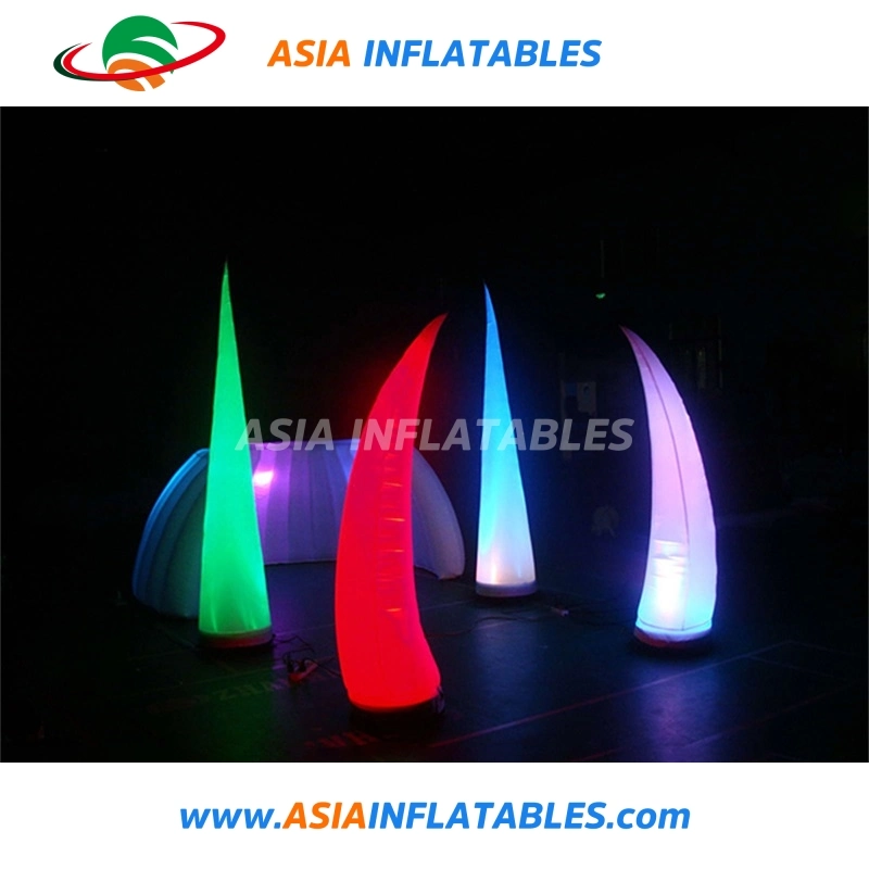 Colorful Circular LED Inflatable Cone Models, LED Inflatable Cone for Stage / Exhibition / Promotion / Advertising / Wedding