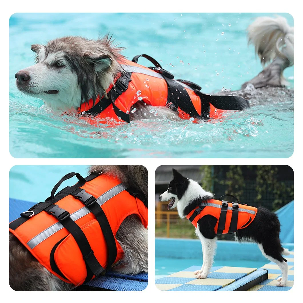 Un design classique, type fendu chien Veste Gilet de sauvetage de natation pet