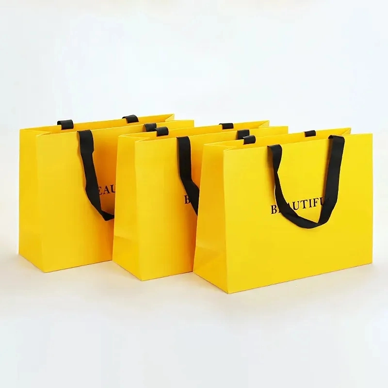 Custom Logo Paper Gift Bags with Handles OEM