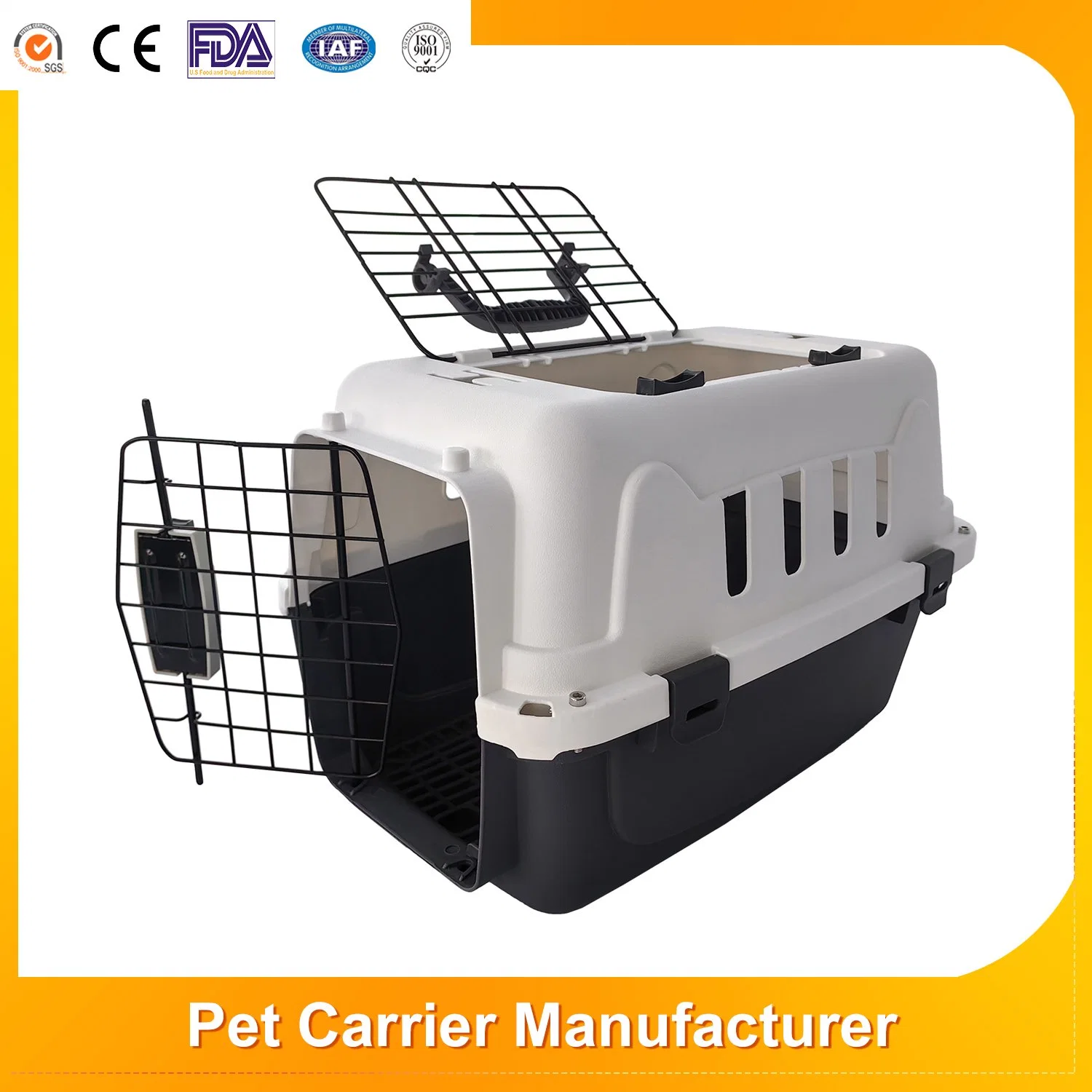 قطة خارجية تسمح بمرور الهواء تسمح بمرور الحيوانات الأليفة، وصندوق هواء محمول للكلاب صندوق النقل الجوي حاملة الحيوانات الأليفة أرنب