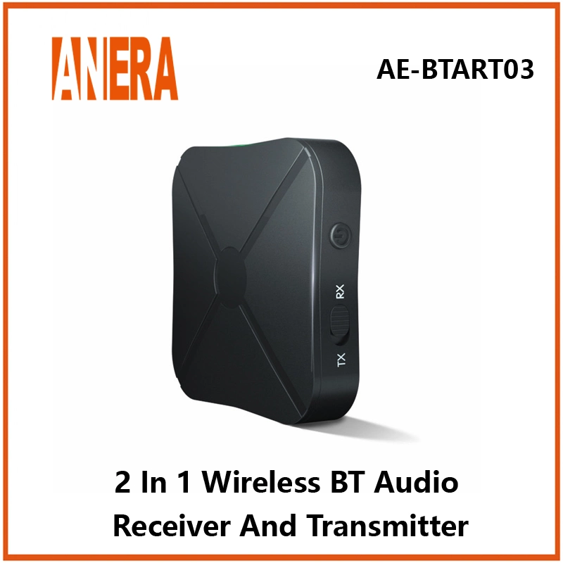 Anera High Quality Wireless Bluetooth V5.1 Audio 2 in 1 Receiver/Transmitter Car Music Audio Bt Adapter for Car TV Earphone