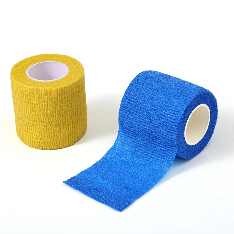 SJ Bulk Athletic Tape Medical Trainers Tape High quality/High cost performance  Elastic Adhesive Waterproof Colored Athletic Tapes