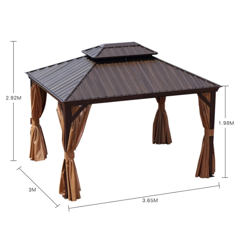 Möbel Outdoor-Produkte Heavy Duty Patio Hardtop 4X4 Canopy Verkauf Wasserdichte 3X3 Outdoor Aluminium Zelt Pergola Luxus Garten Pavillons