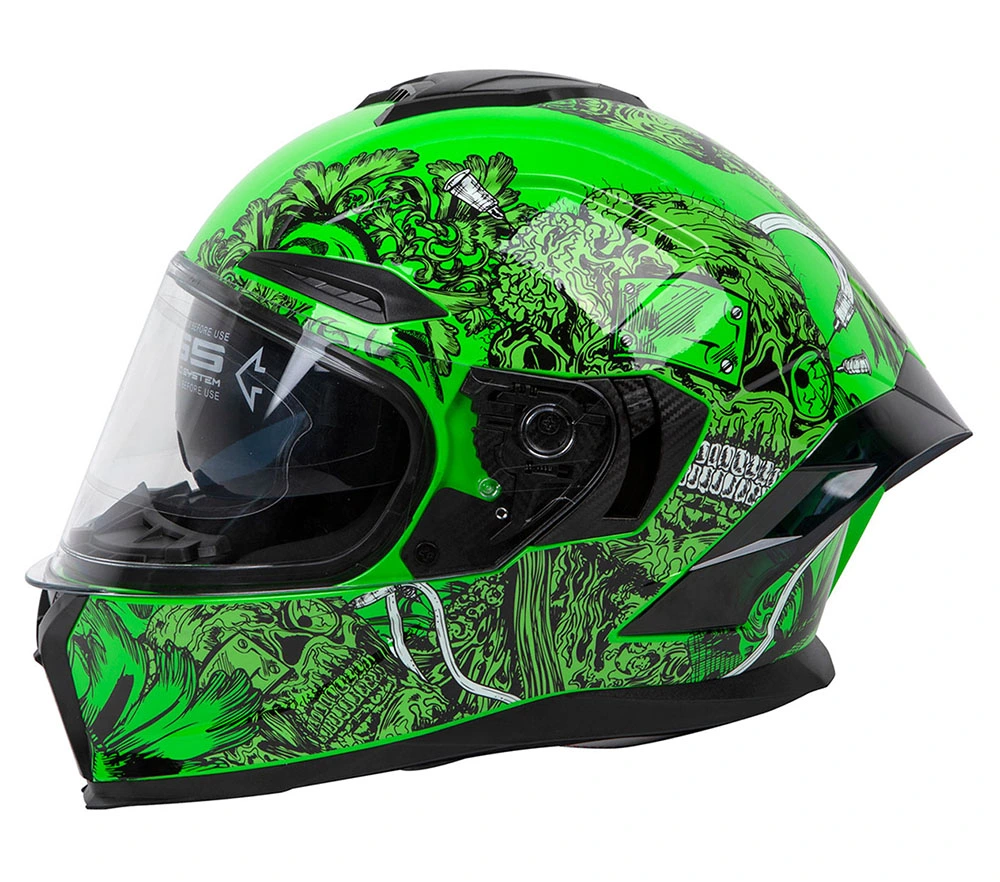 DOT Approved Full Face Bike Helme Großhandel mit Doppellinse