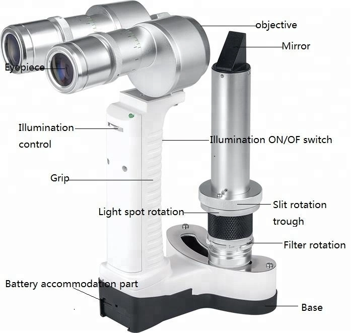 Optical and Ophthalmic Handheld LED Portable Slit Lamp (BL-5000)