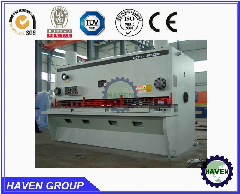 Hydraulic shearing machine to cut metal sheet plate