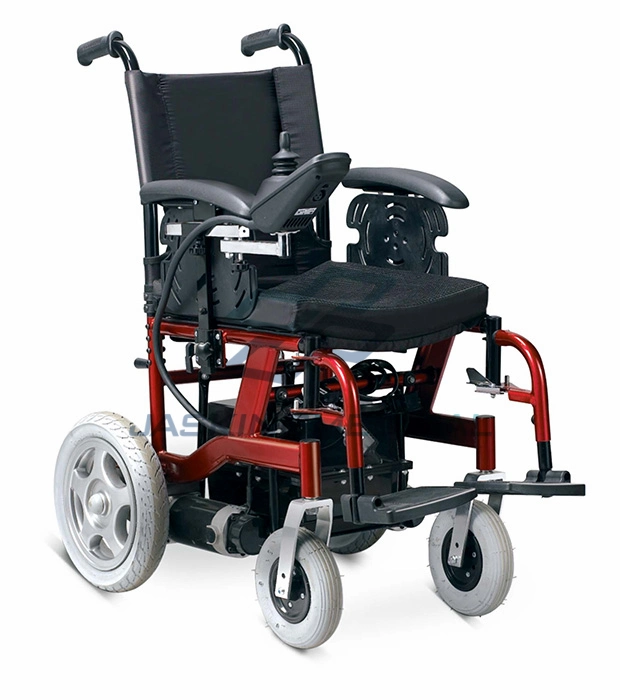 Powder Coating Steel Frame Electric Wheelchair for Disabled (JX-037)
