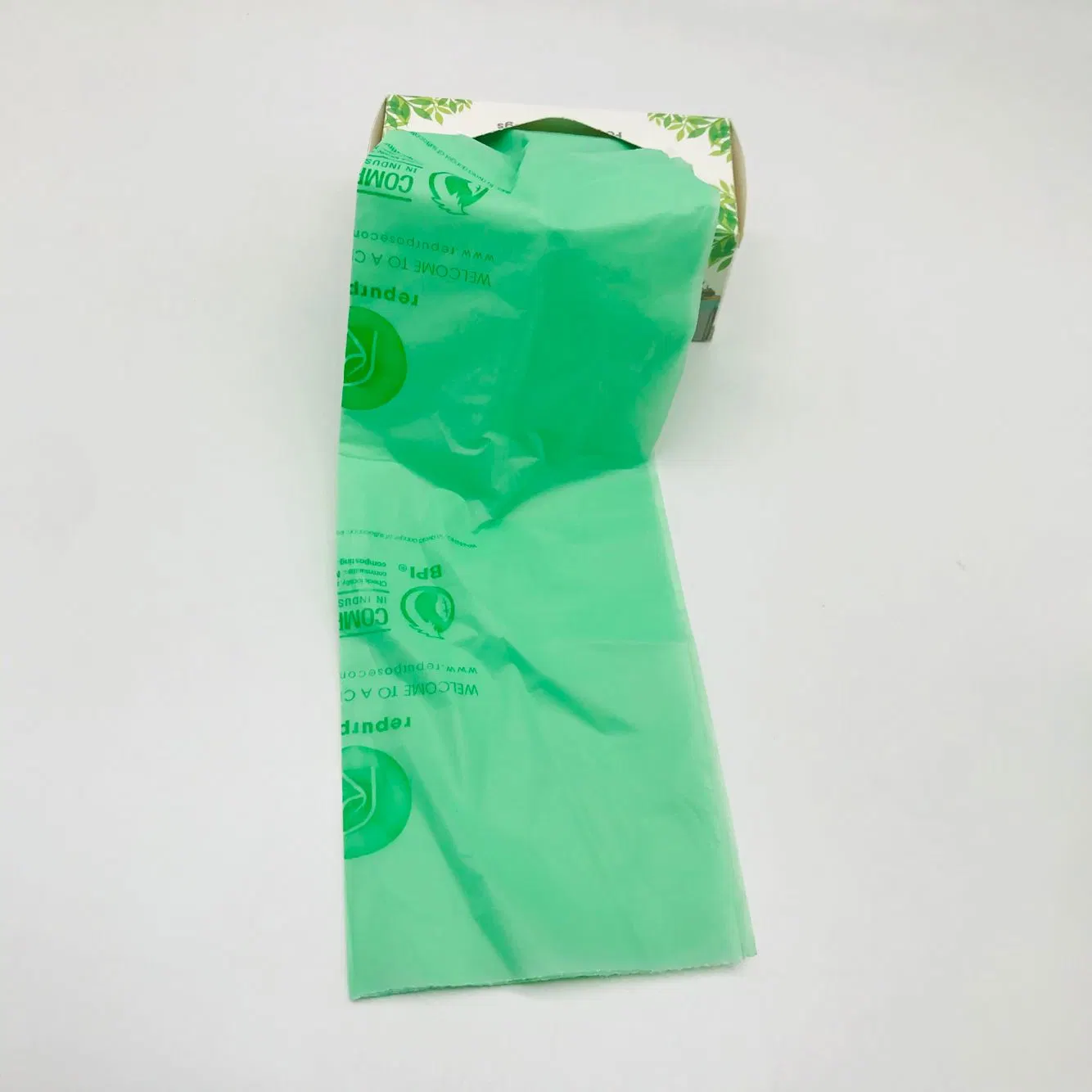 100% PLA plástico biodegradável saco de lixo