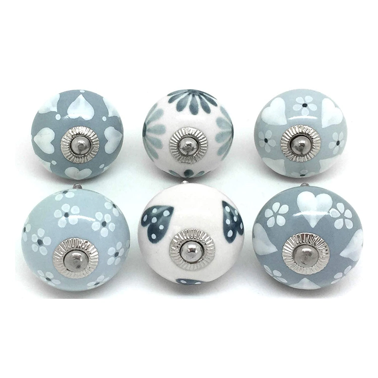 Multicolor Assorted Cabinet Knobs Ceramic Drawer Pull Handle Kitchen Cupboard Wardrobe Knob Boho Room Decorative Furniture Hardware