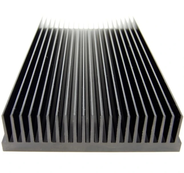 Dissipation Heat Extrusion Profile Aluminum Heat Sink with Jagged Fins