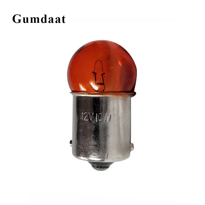 Red G18 Bulb 12V 10W Ba15s Orange Car Motorcycle Indicator Turn Signal Globe Motorbike