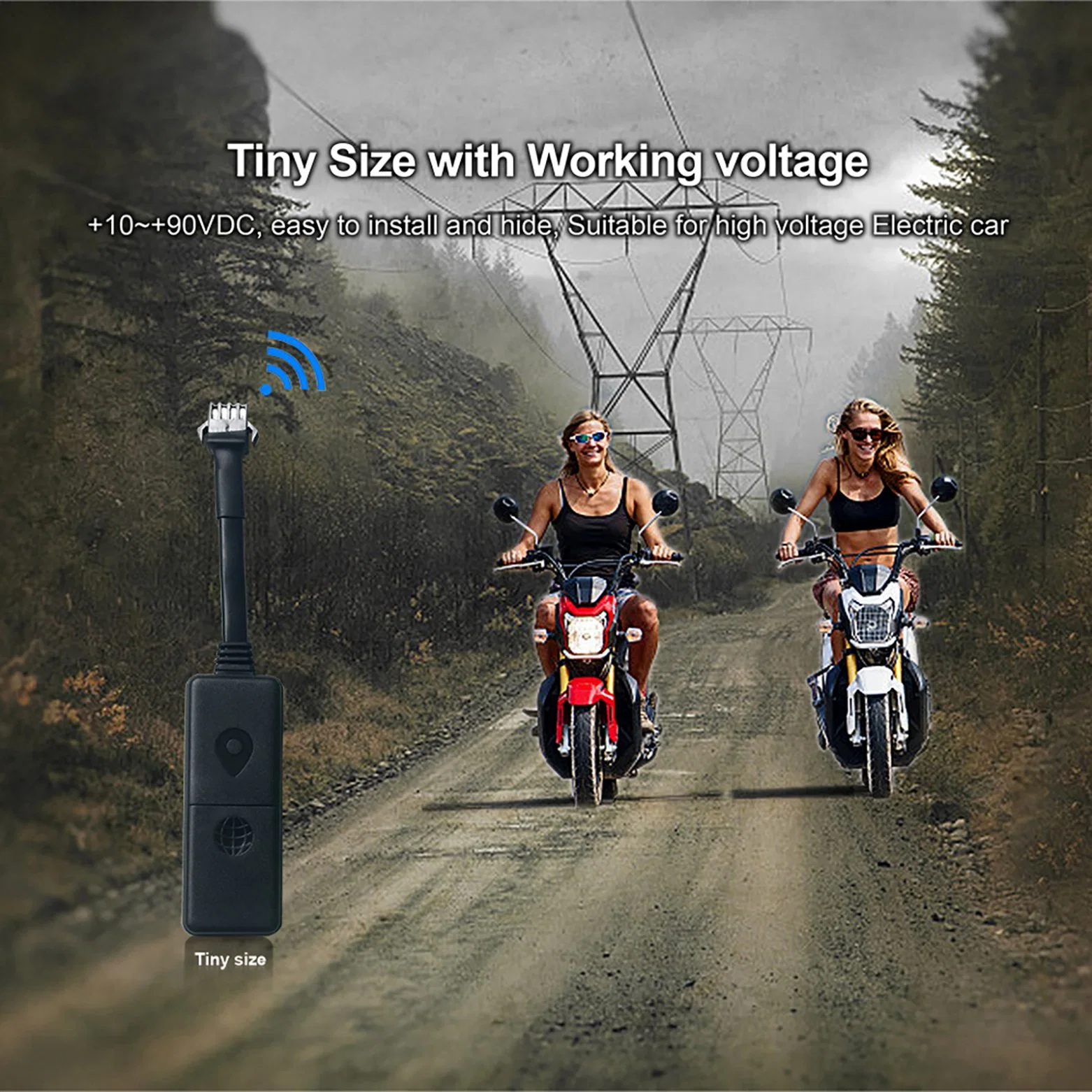 Topten Mini GPS Vehicle Motorcycle Tracker Car Alarm Super Save Power (LT02-TN)