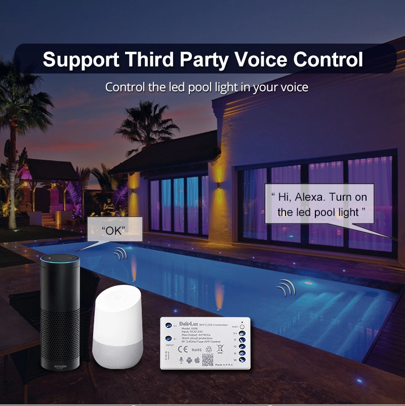 Hotook patentierte WiFi Control Light für Pool Nische ersetzen IP68 SS316 Edelstahl Kunstharz gefüllt 18W LED-Leuchten unter Wasser