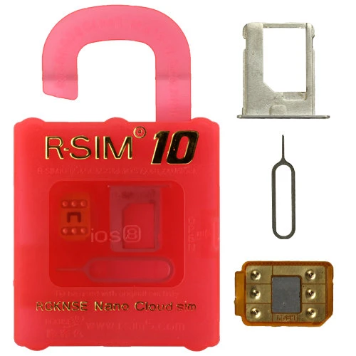 Original Unlock R SIM 10 Card Unlock for iPhone 4S/5/5c/5s/6/6p