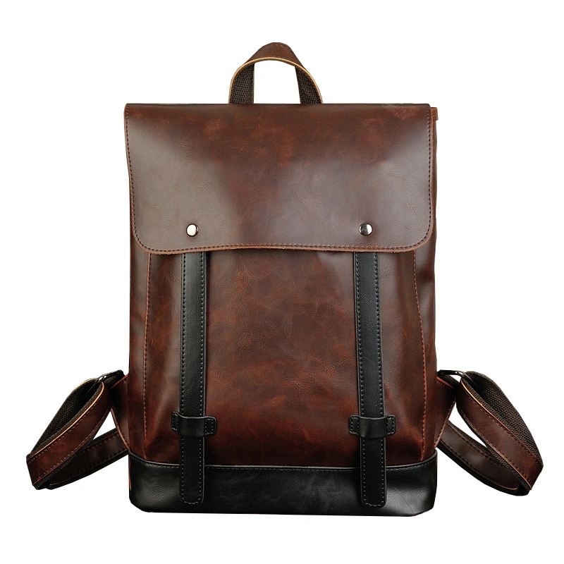 Sports Travel Leather Backpack Bag Men