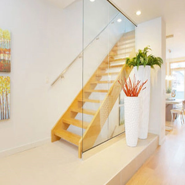 Indoor Decorative Floating Wood Stairs with Invisible Stringer