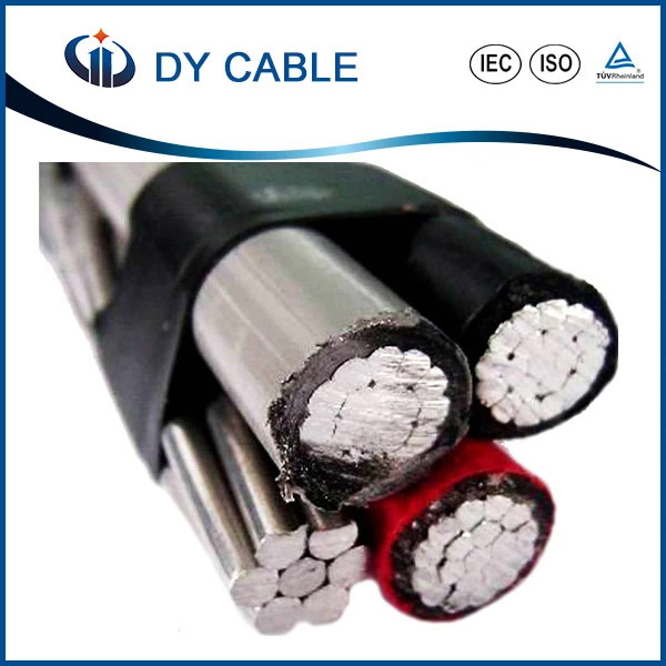 Líneas aéreas de energía de media tensión aérea ABC Cable incluido