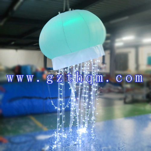 2m Advertising Jellyfish Inflatable LED Light Jellyfish Balloon