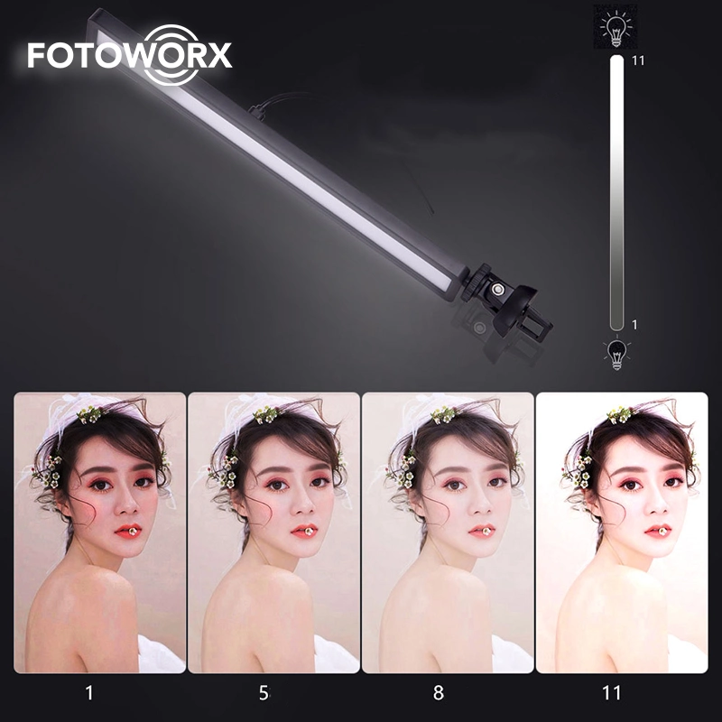 LED de vídeo portátil Fotoworx para Fotografia Cosméticos alimentar no Youtube