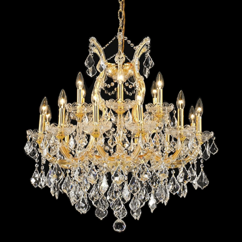 De gros de bougie d'éclairage intérieur LED professionnel décoration classique Maria Theresa banquet de mariage Lustre