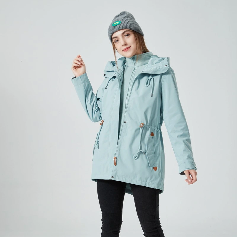 3 en 1 de la Mujer Chaqueta de esquí de la camisa de lana Chaqueta resistente al agua caliente Windproof Escudo de nieve