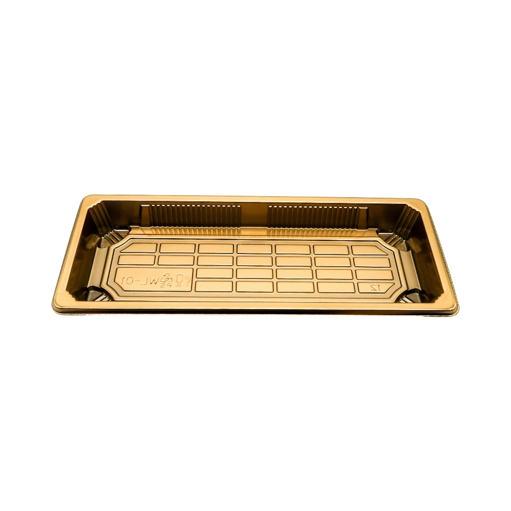 China Supplier Wholesale/Supplier Disposable Square Plastic Sushi Tray