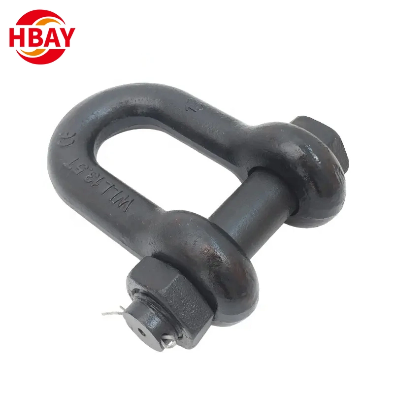 Factory Custom Us Type G2150 Forged Carbon Steel Bolt Type Chain Shackle