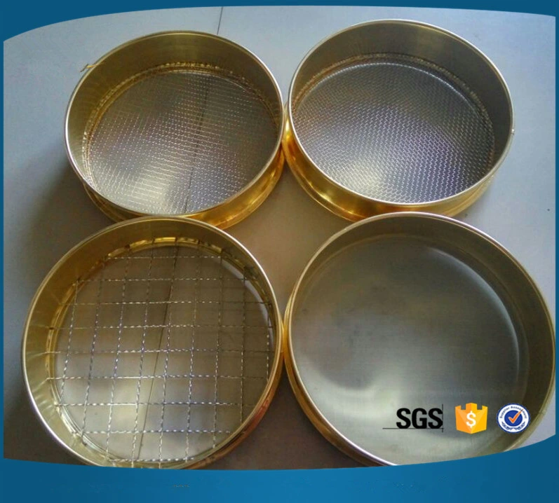 Stainless Steel Perforated Metal Wire Mesh Vibrating Standard Laboratory Sand Coffee Test Sieve