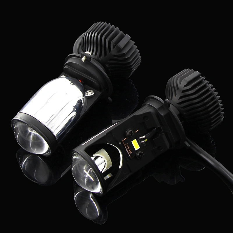 Auto Lights Motorcycle LED Lights Mini H4 Bi-LED Projector Lens