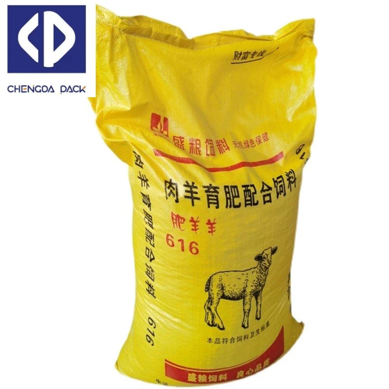 25kg 50kg Cemento de Arena Industrial reciclable Alimentación de harina de patata Bolsa de PP tela de fertilizante