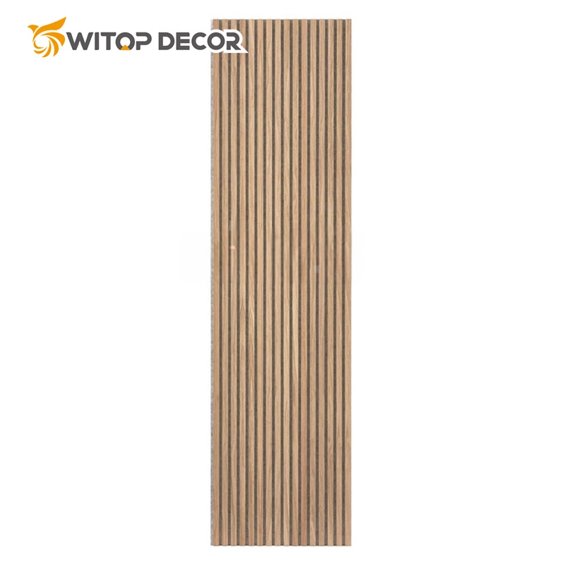 Sound Proofing Roble Nature Chapa MDF Slat pared de madera acústica