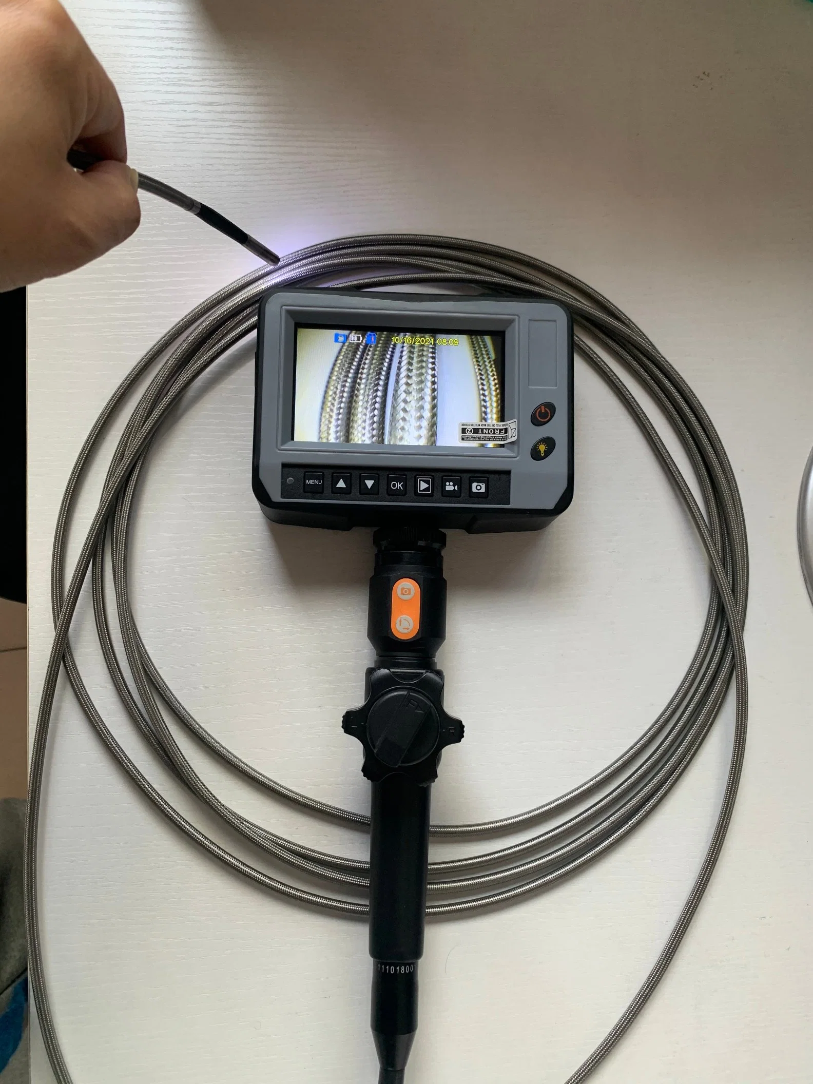 Digitales Borescope 6mm-4,3-Zoll-Industrieendoskop mit zwei Objektiven LCD-Videoinspektionskamera