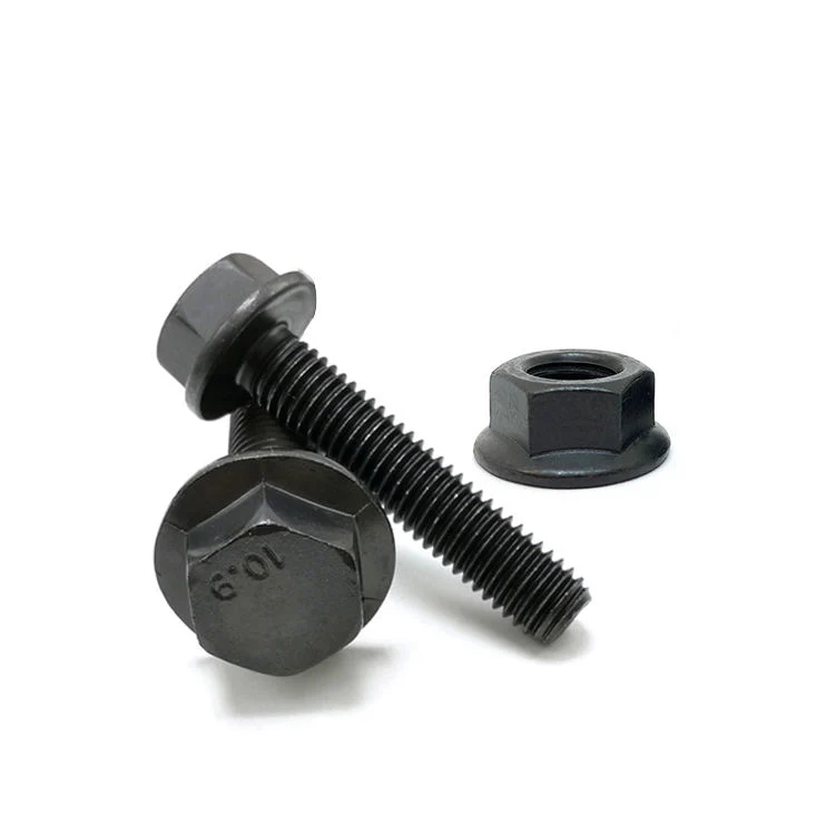 Carbon Steel Flange Bolt with Serrated Stainless Steel Flanged Hex Head Screws DIN6921/ GB5789/ GB5787/ JIS 1189 Flange Bolts