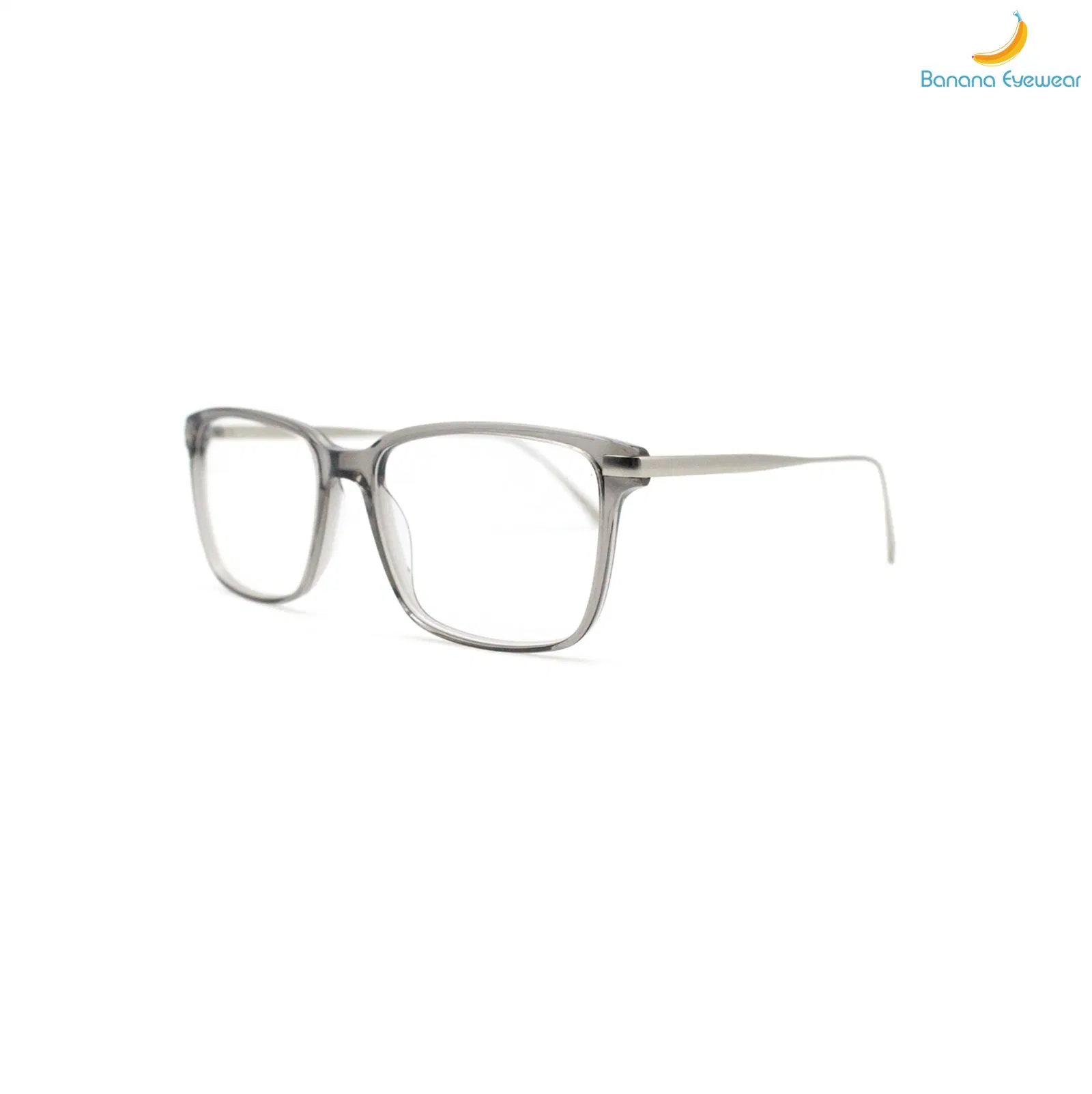 Classic Rectangle Gentlemen Acetate and Metal Combination Glasses Frames