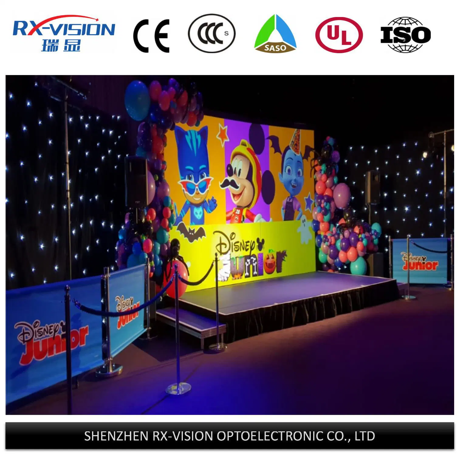 Panneau d'écran LED de location d'étage d'événement intérieur P3.91 de haute qualité Affichage LED de la carte