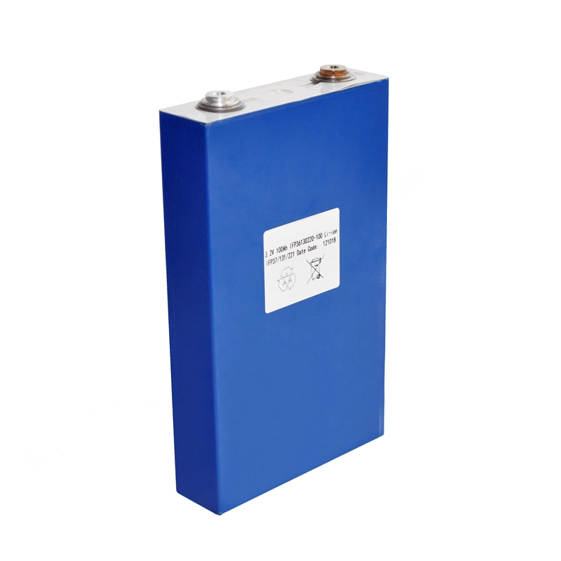 2000 Zyklen Wiederaufladbares LiFePO4 3,2V 100Ah Aluminium Prismatisches Lithium Eisen Phosphat-LFP-Batterie