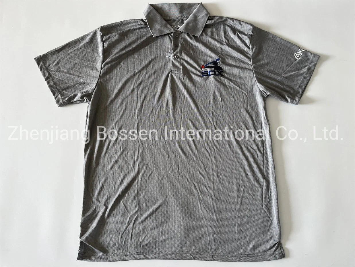 China Polo Shirt مصنع تصميم مخصص طبع الدعاية الزرقاء قميص بولو سياسي لحملة انتخابية رخيصة