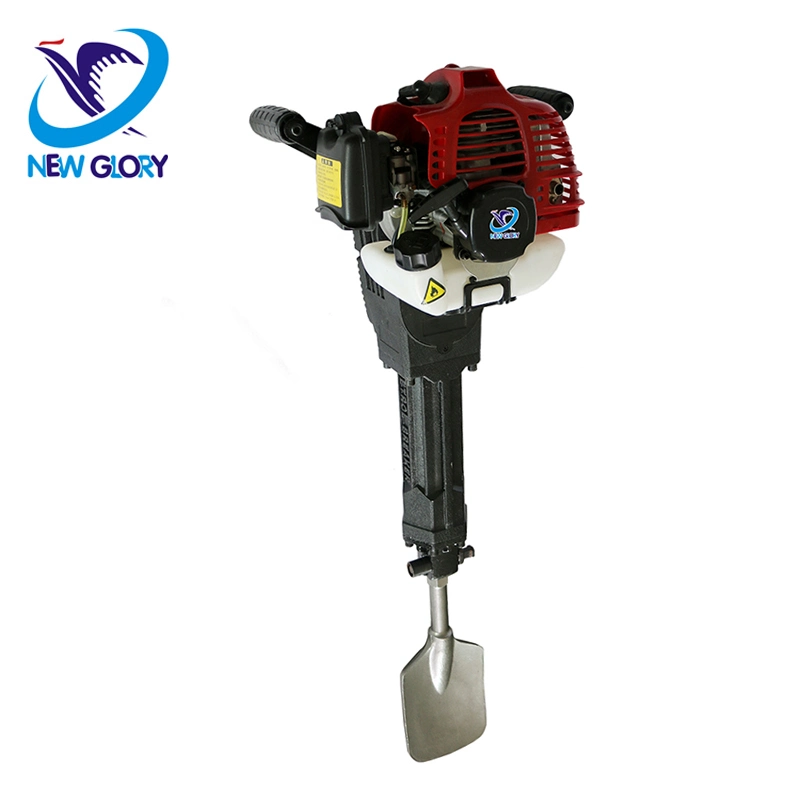 5200 Gas Powered Jack Hammer Pile Driver Rotary Hammer 52cc Big Power Drill Bit Earth Auger