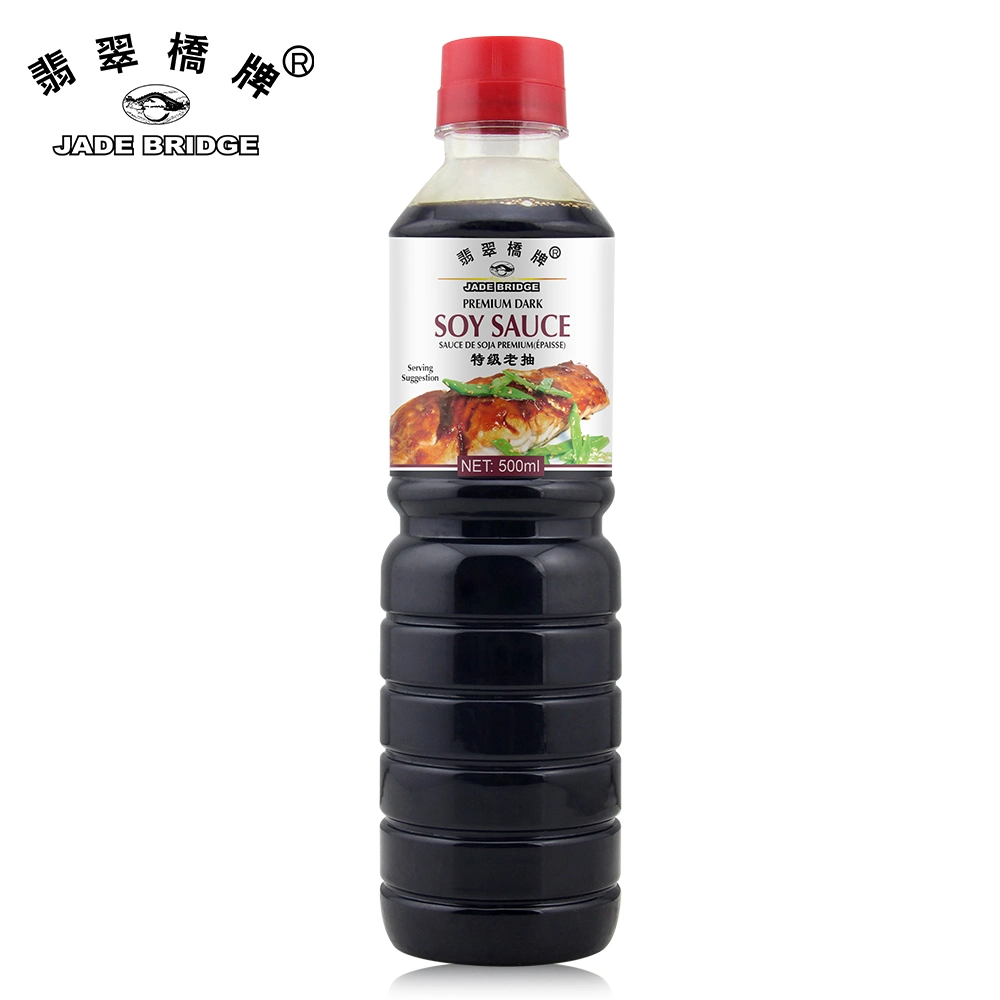 China Seasoning proveedores de Rendimiento de alta calidad/alto costo Salsa de soja al por mayor 250 ml Jade Bridge Premium Salsa de soja oscura