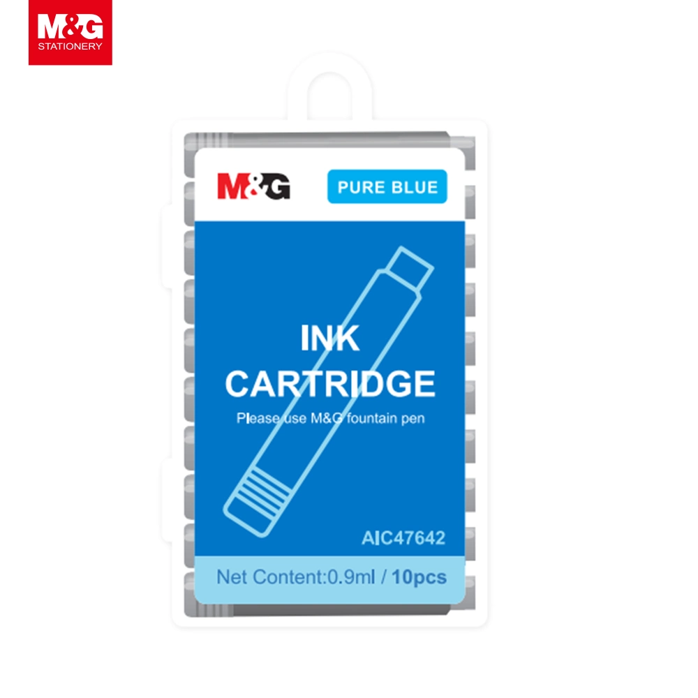 M&G Students Stationery Blue Ink Cartridge 0.9ml Fountain Pen Ink Supply