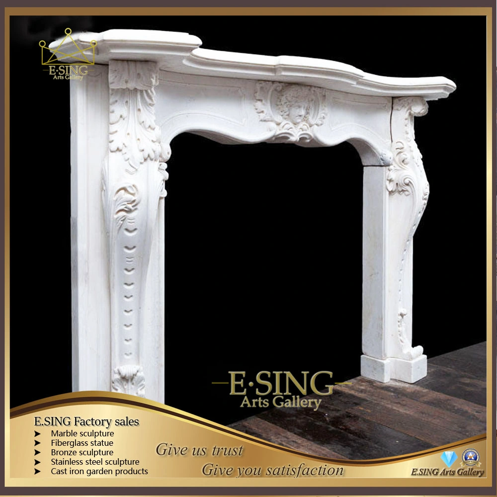 Decorative Hand Carved Marble Fireplaces for Home