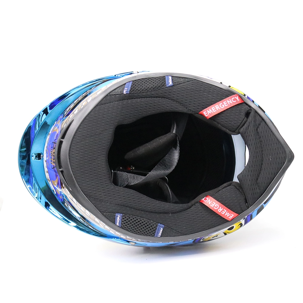 Nueva Moda Máscara de cara completa ABS ECE Street Helmet motocicleta CASCO DE motocross de bicicleta de los hombres DE PUNTO