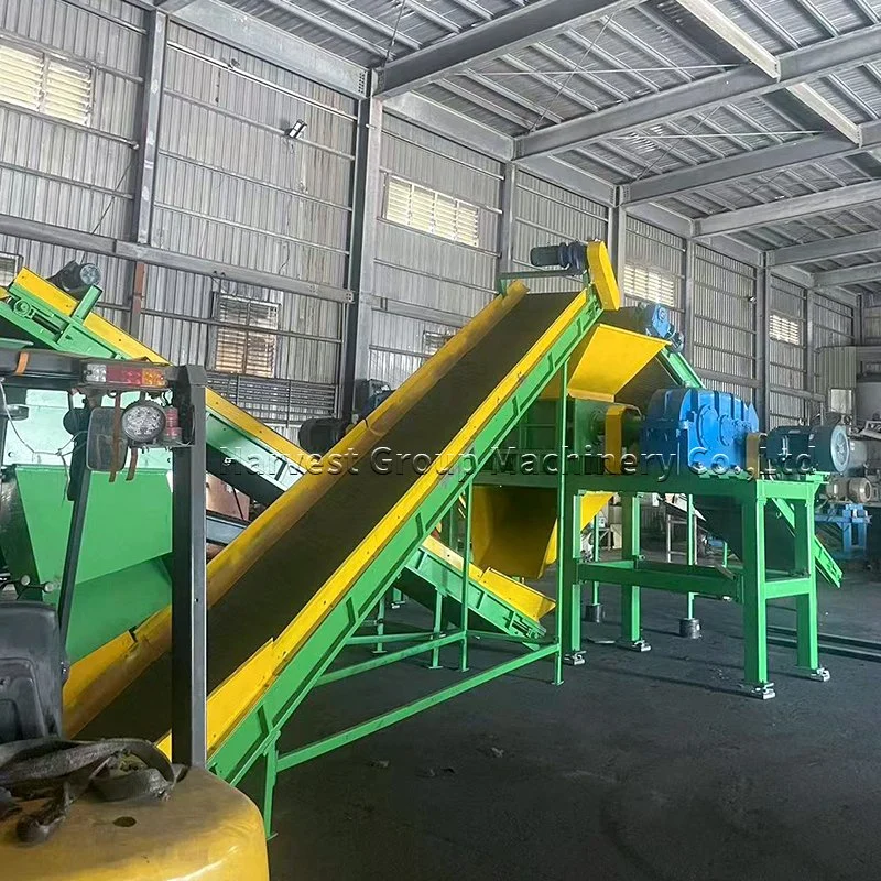 Tire Recycling Factory Tyre Shredder Machine Rubber Crusher Rubber Crumb Plant