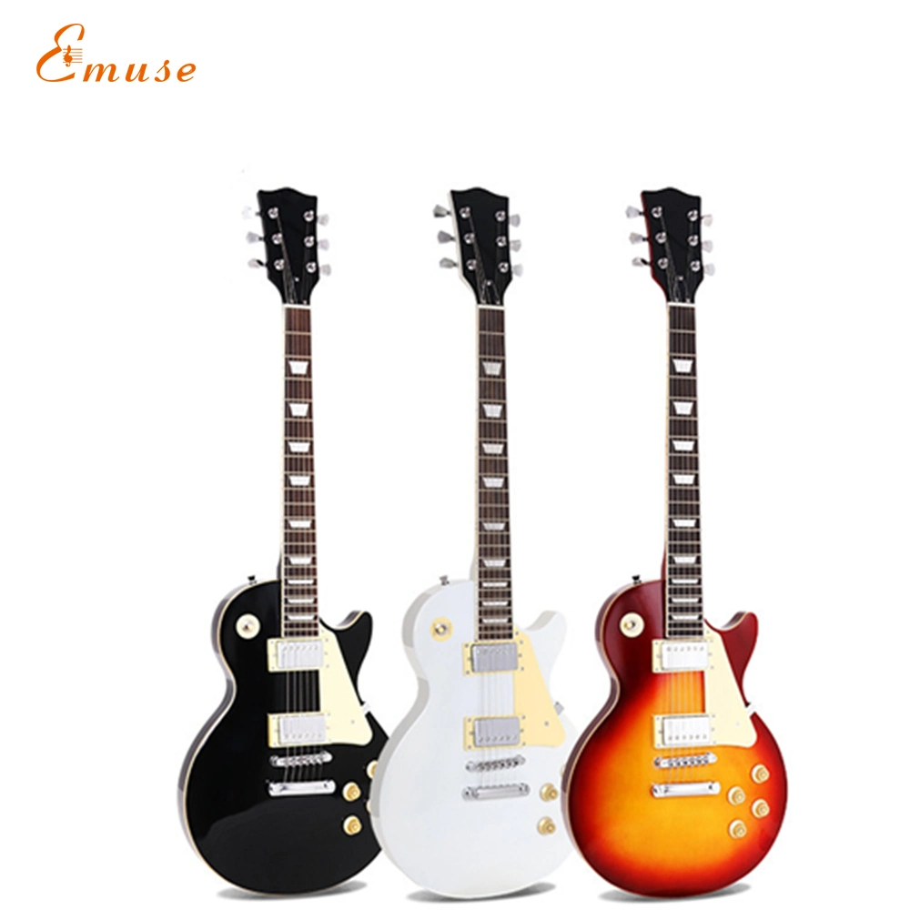 Venta caliente fábrica china estilo Lp Guitarra eléctrica