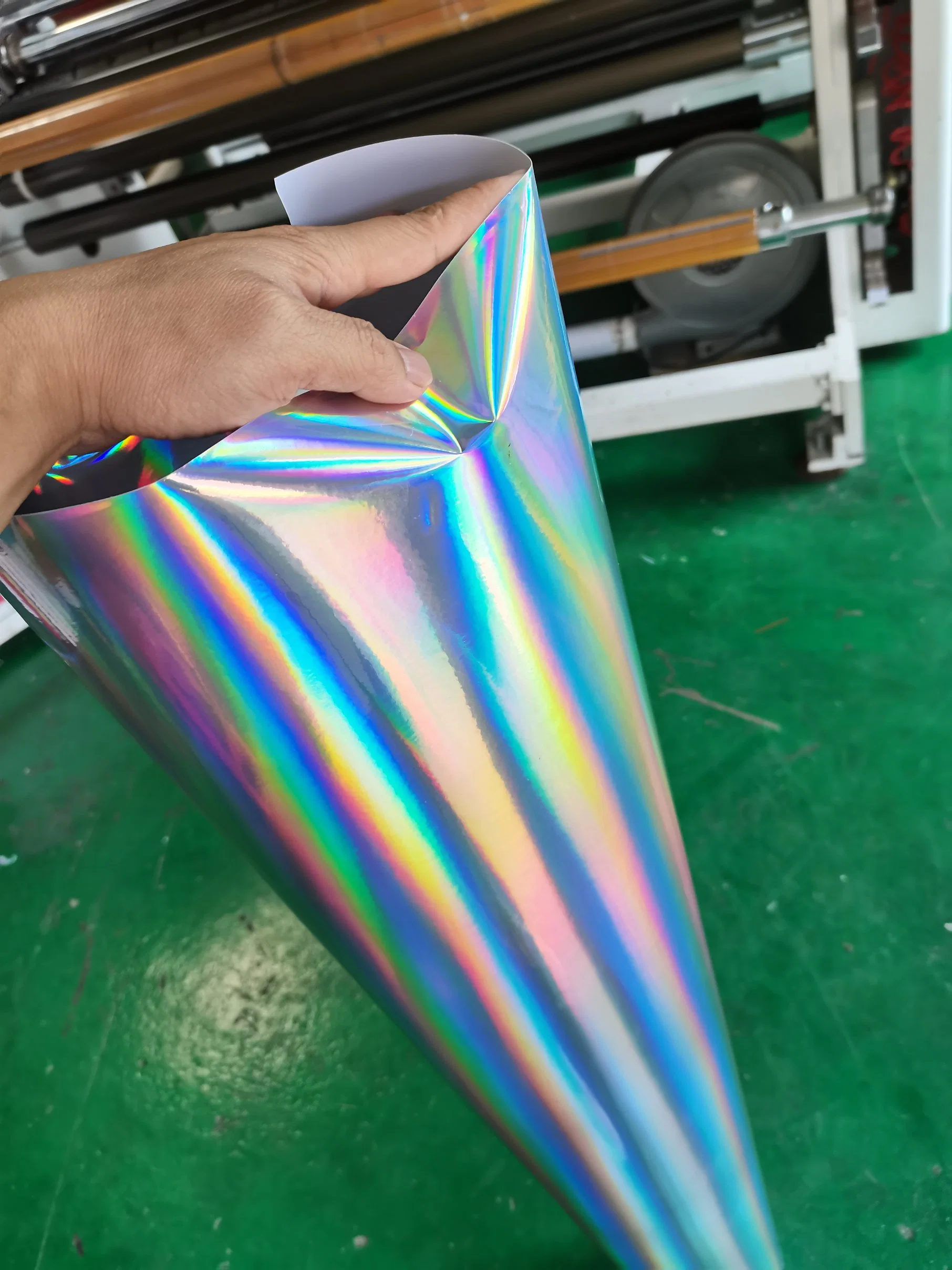 Eco-Solvent Printable Holographic Self Adhesive Vinyl Laser Adhesive Holographic Vinyl Sticker with Stronger Glue