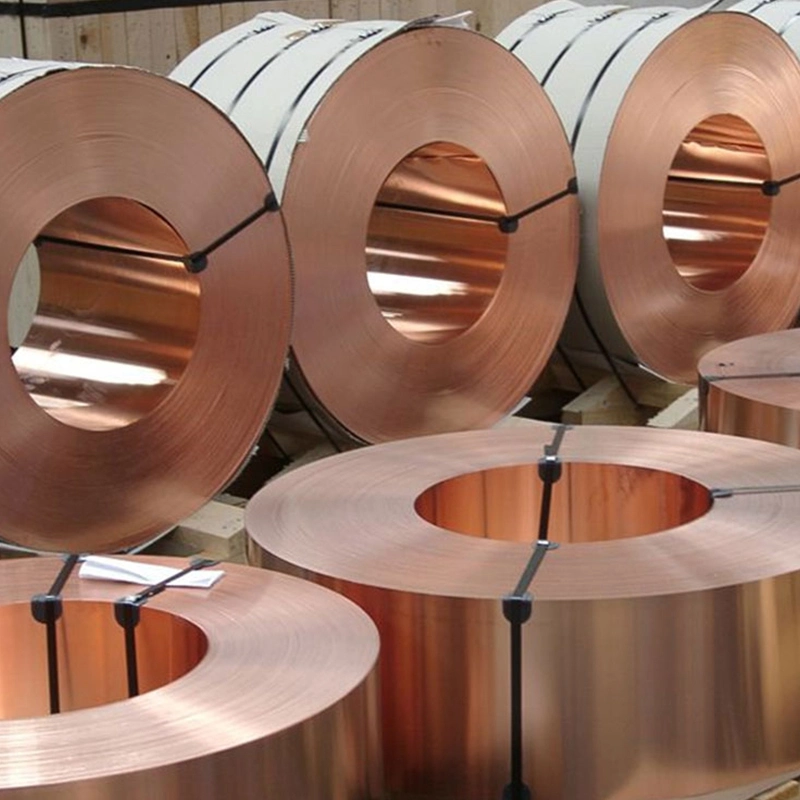 2021 100mm to 1220mm Width Soft Copper Strip Sheet Rolled Coil in Stock