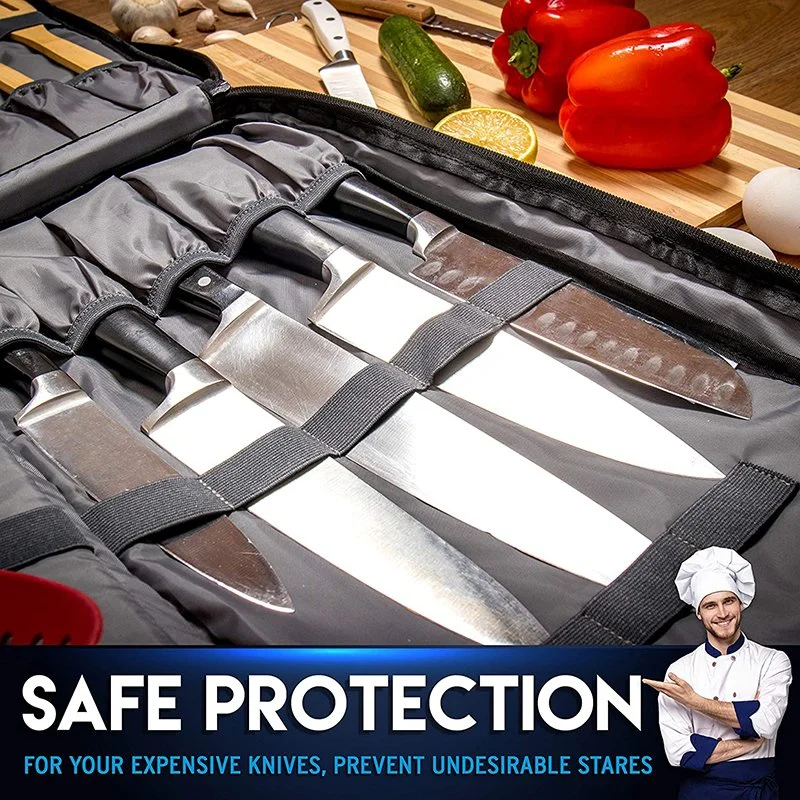 Anti-Theft Chefs Knife Backpack with USB Charge Chef Knife Bag